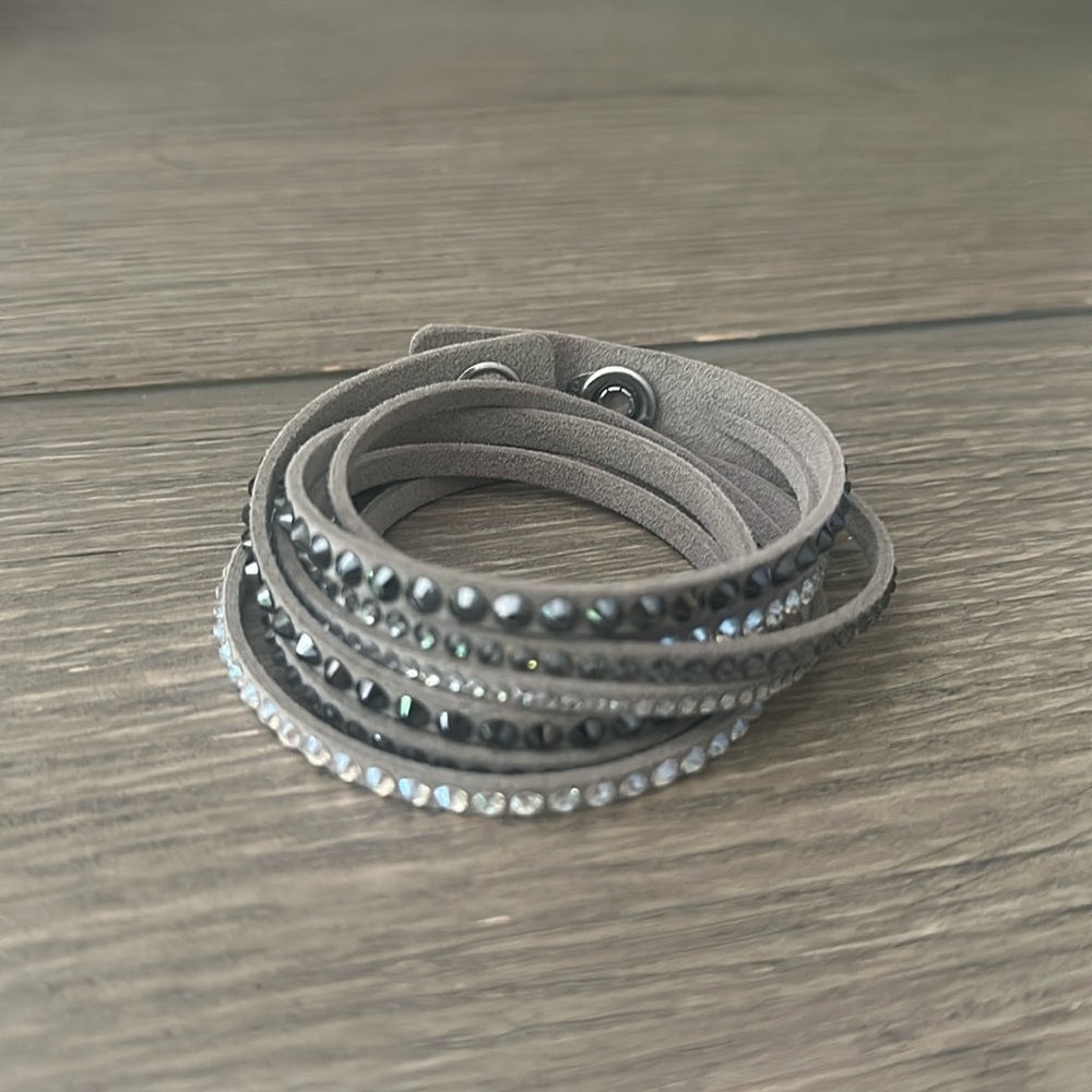 Swarovski Dark Grey Slake Bracelet